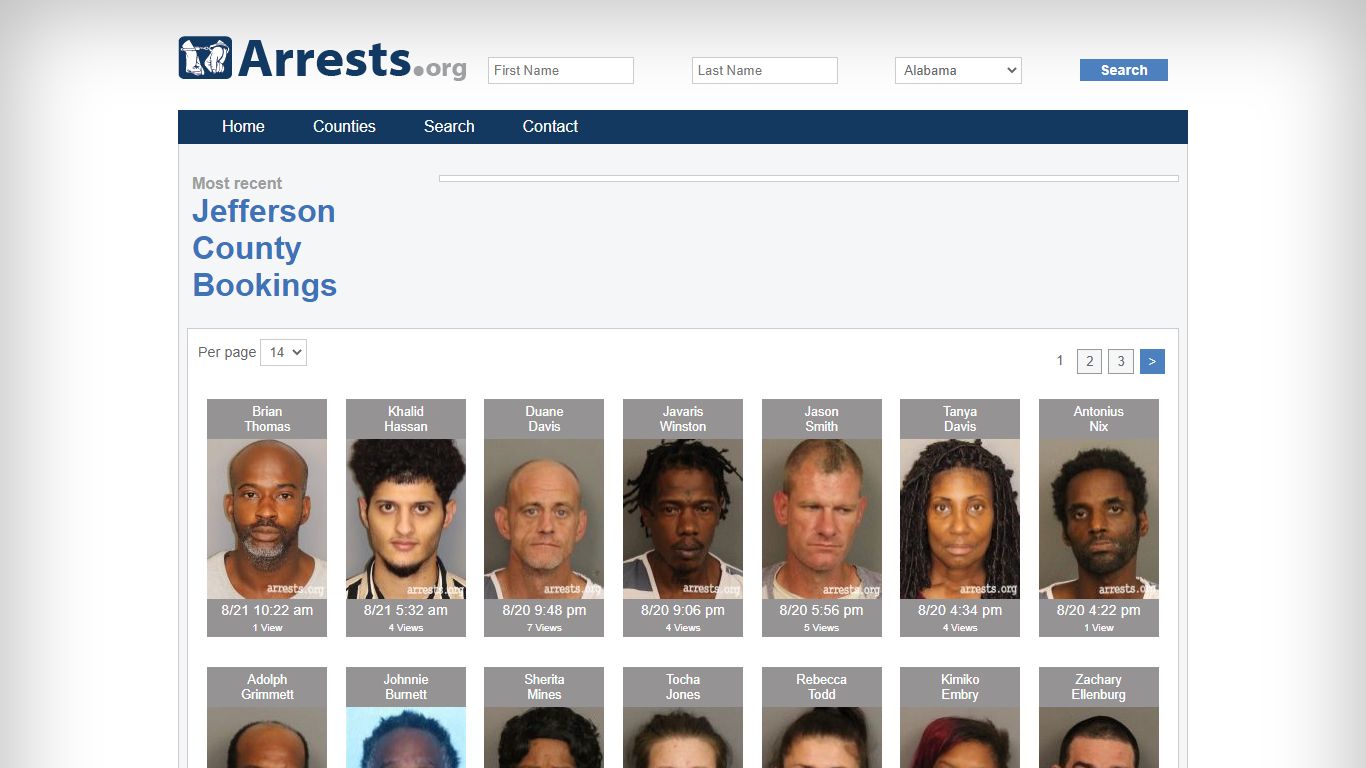 Jefferson County Arrests and Inmate Search